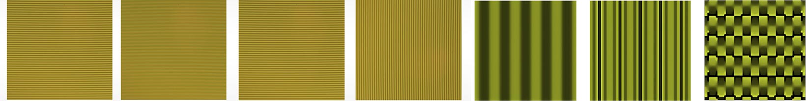 1×4、2×2級(jí)聯(lián)光柵分束器中一級(jí)、二級(jí)光柵在線偏振光下形貌